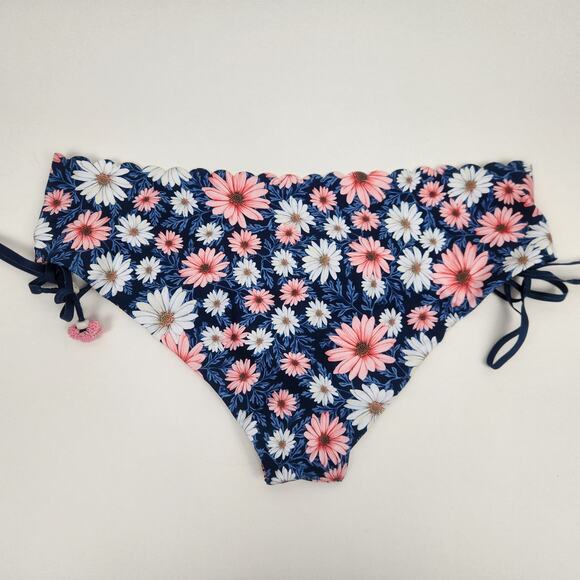 Agua Bendita Ross Eda Bikini Bottom Floral Daisy Blue Size 3XL NWT - Picture 4 of 6